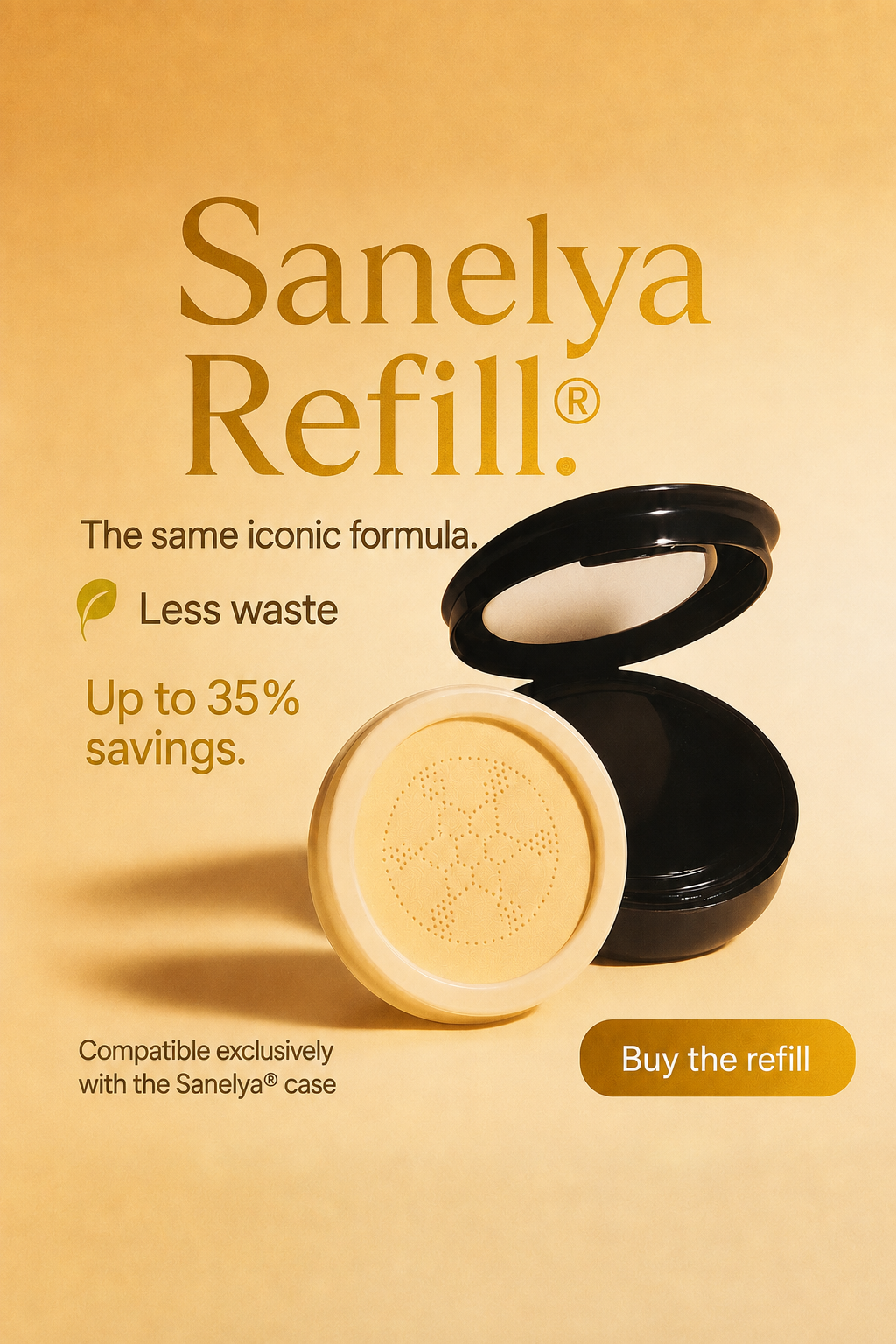Official Sanelya CC Cream Refill – High Coverage, Natural Finish