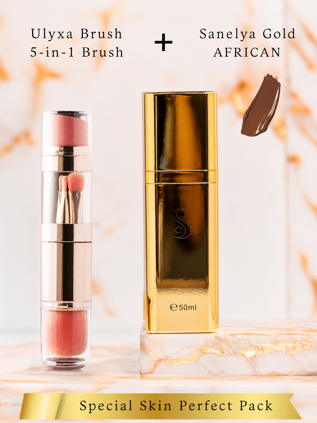 Pack Spécial Skin perfect | Sanelya Gold + UlyxaBrush | - ULYXA