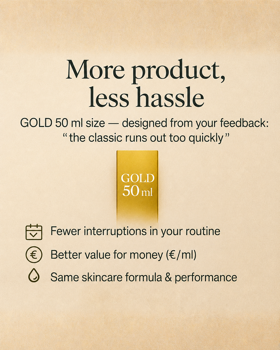Sanelya® Gold – Full Coverage CC Cream | XL Edition