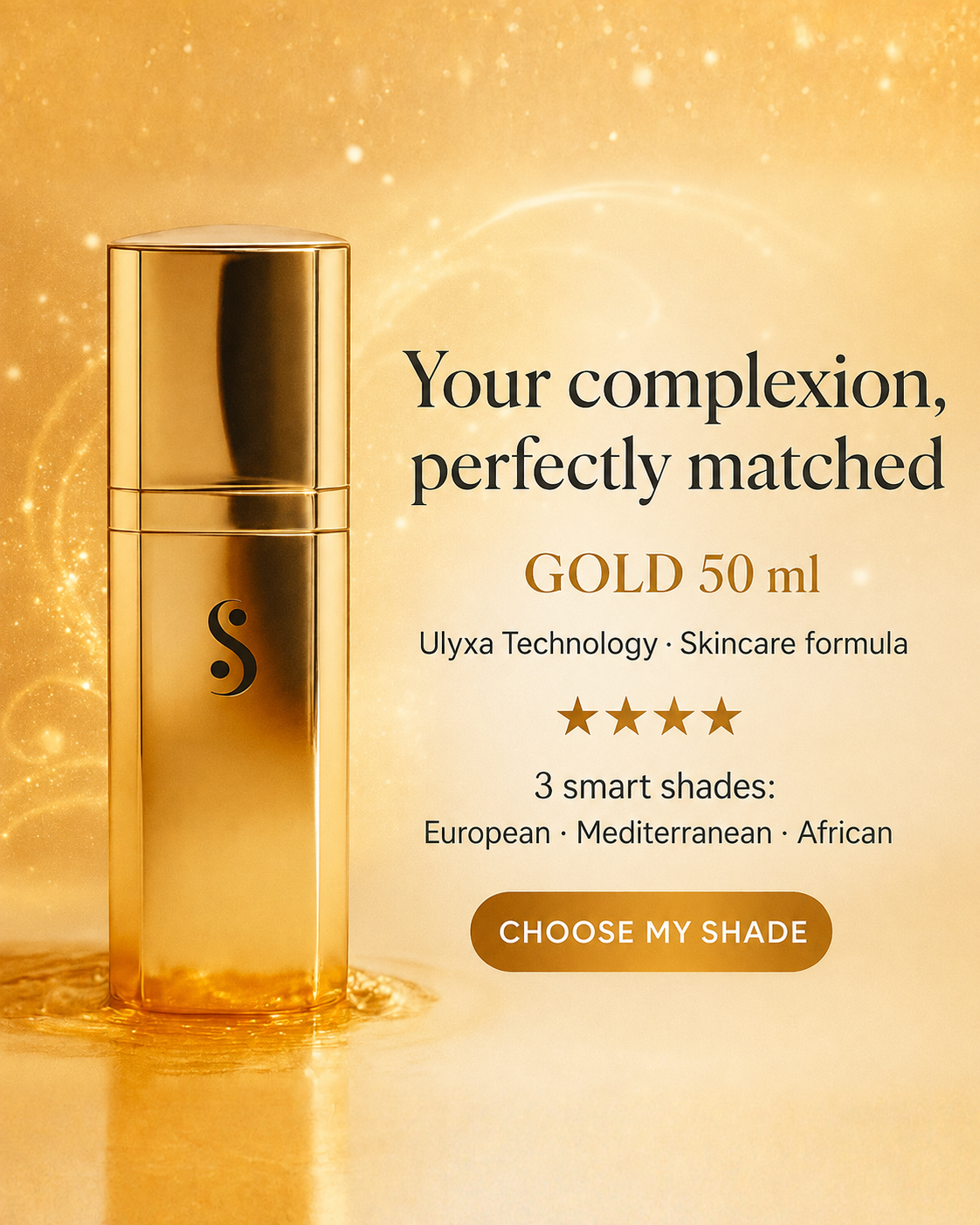 Sanelya® Gold – Full Coverage CC Cream | XL Edition