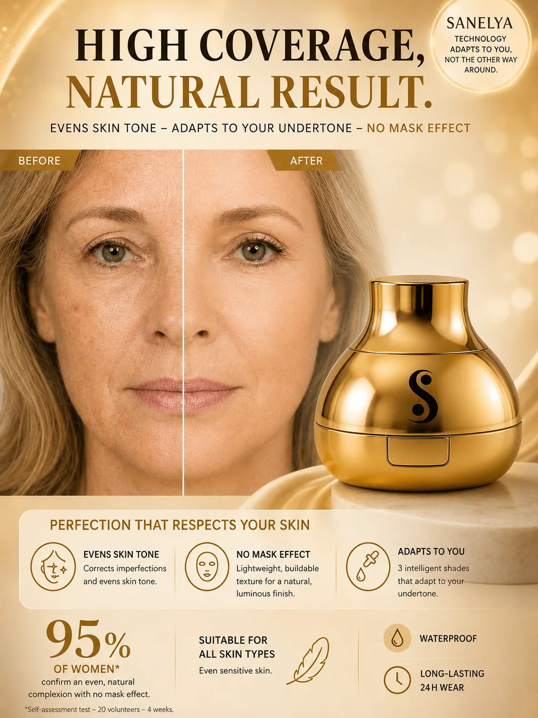 Sanelya® |  Full Coverage CC Cream